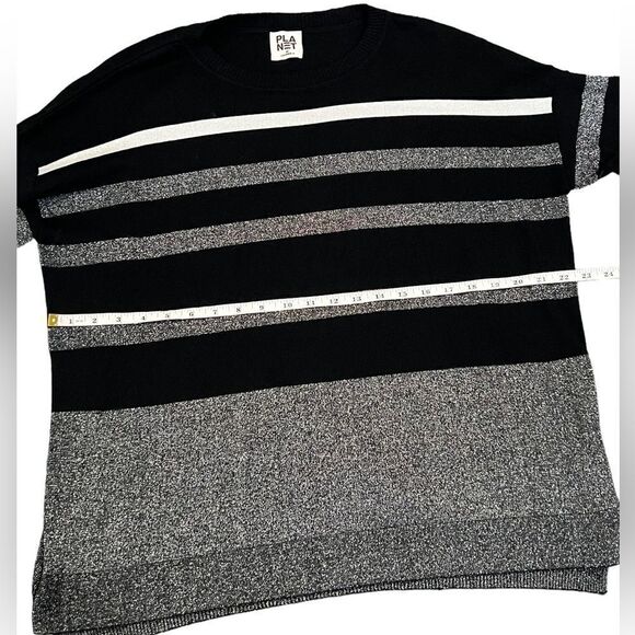 Planet By LaurenG Sweater Pima Cotton Glitter Girl Crewneck One size - Picture 6 of 15